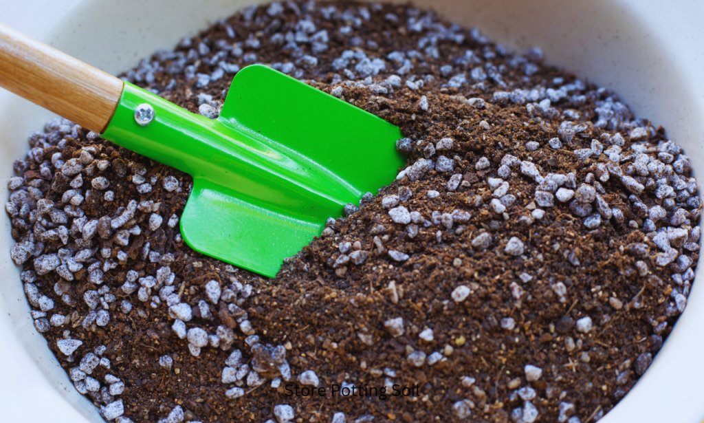Why is storing potting soil correctly is essential?