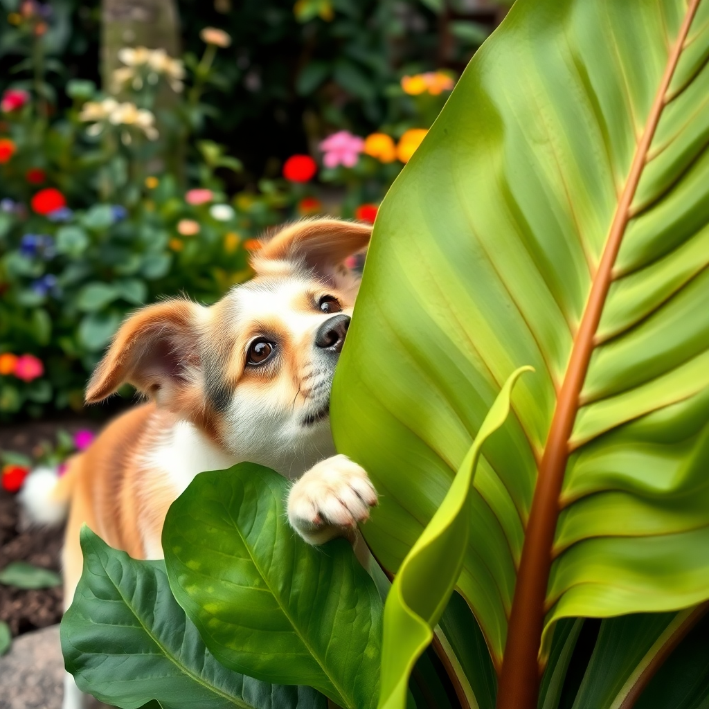 dogs eat elephant ear plant