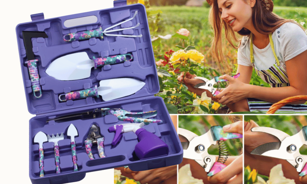 JUMPHIGH 10-Piece Garden Tools Set