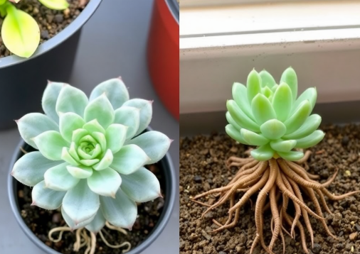 Maximum Growth Potential of Potted Echeveria