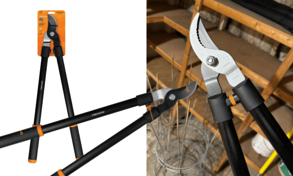 Fiskars 28" Loppers for Tree Trimming, Heavy Duty, Rust-Resistant Sharp Bypass Steel Blade Loppers, Branch Cutter up to 1.5" Diameter Cut Capacity, Shock-Absorbing Handle, Garden Tools