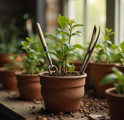 potting and repotting