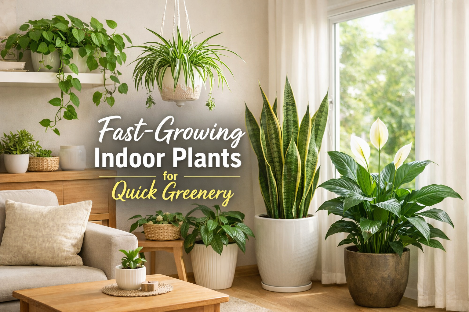 Fast-Growing Indoor Plants for Quick Greenery: Best Picks for a Lush Home