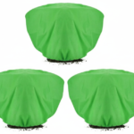 ANPHSIN 3 Pcs Plant Covers Freeze Protection - 19.6in x 39.3in Winter Shrub Plant Protection Bags, Frost Blankets Cloths with Drawstring for Outdoor Garden Rose Bush Plants, Green