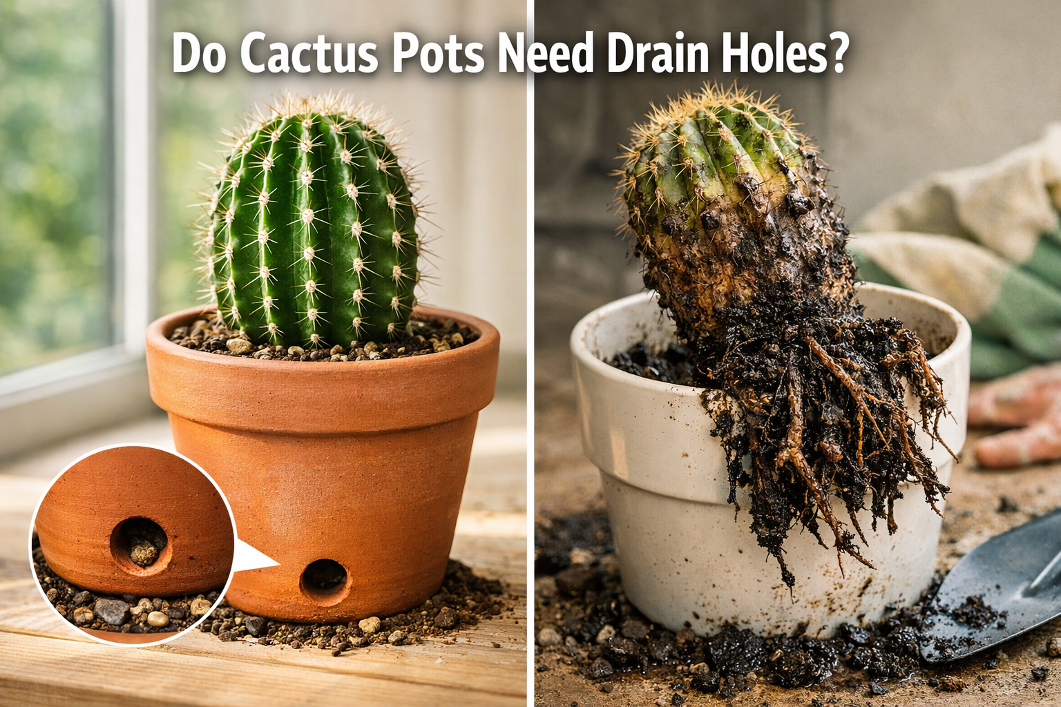 Do Cactus Pots Need Drain Holes?