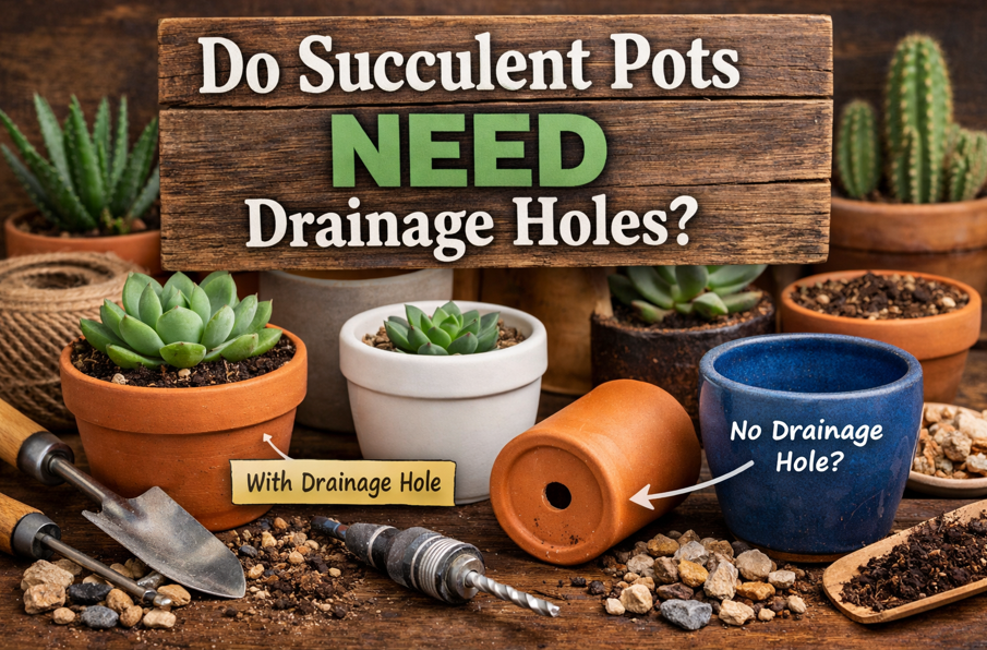Succulent Pots Need Drainage Holes