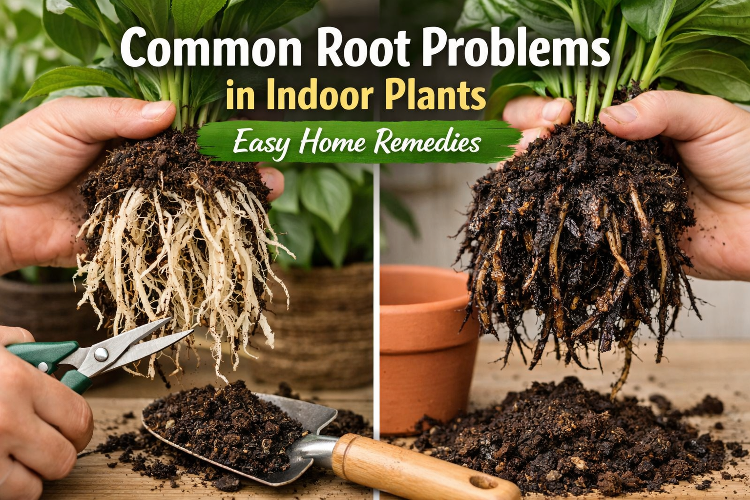 Common Root Problems in Indoor Plants and Simple Home Remedies
