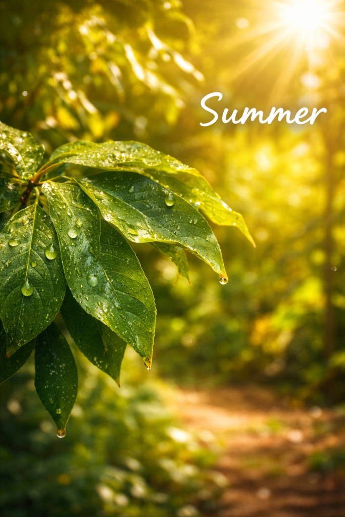 Summer Leaf Adaptations in Outdoor Plants