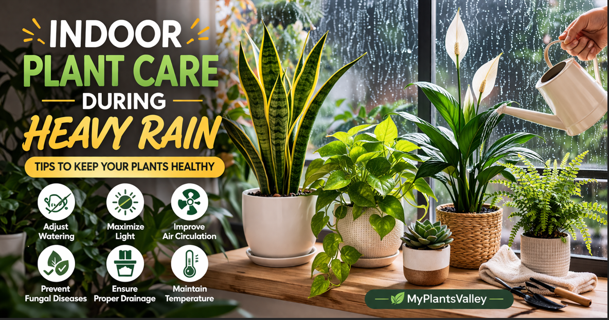 How to Care for Indoor Plants During Heavy Rain