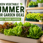 Indoor garden ideas with fresh lettuce