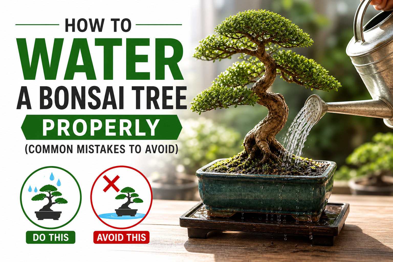 How to Water a Bonsai Tree Properly (Common Mistakes to Avoid)