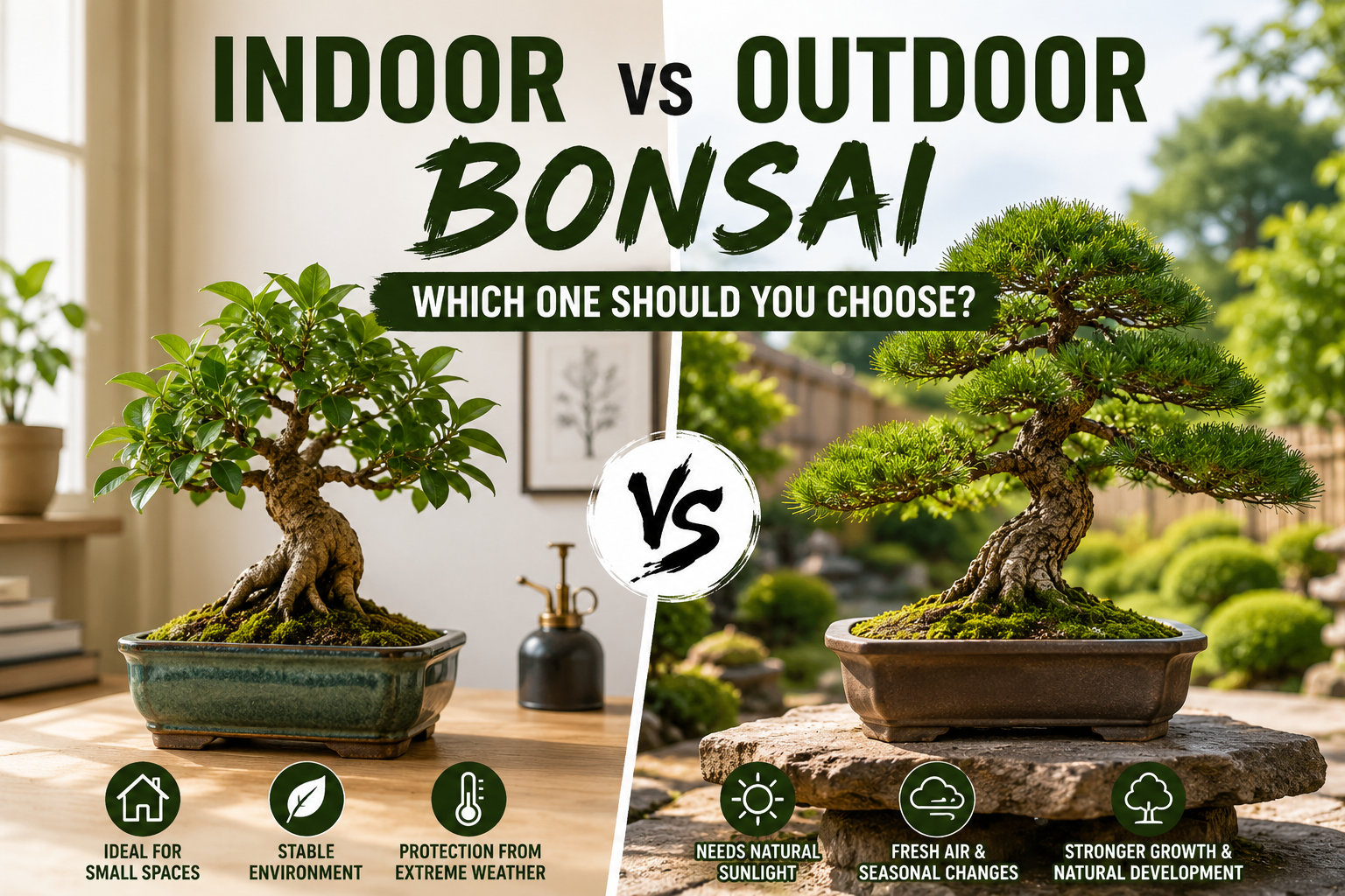 Indoor vs Outdoor Bonsai: Which One Should You Choose?
