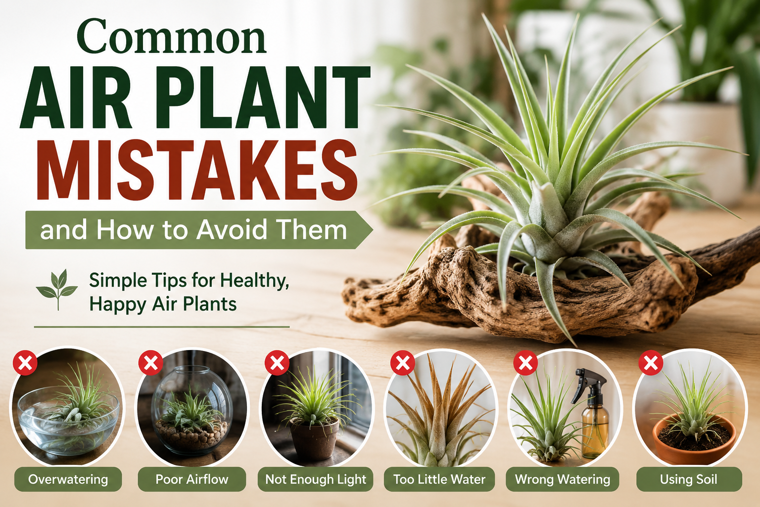 Common Air Plant Mistakes and How to Avoid Them (Complete Care Guide