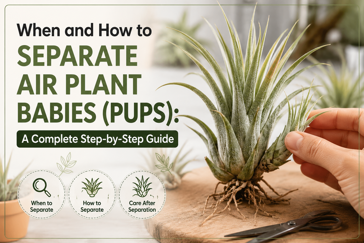 When and How to Separate Air Plant Babies (Pups): A Complete Step-by-Step Guide