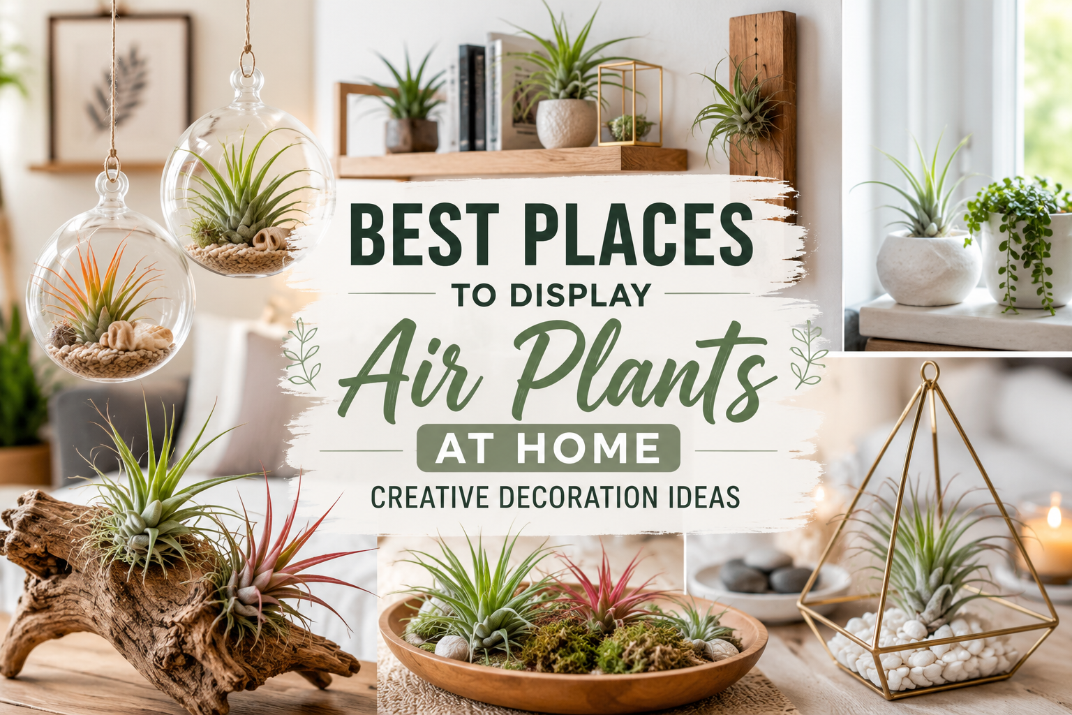 Best Places to Display Air Plants at Home: Creative Decoration Ideas